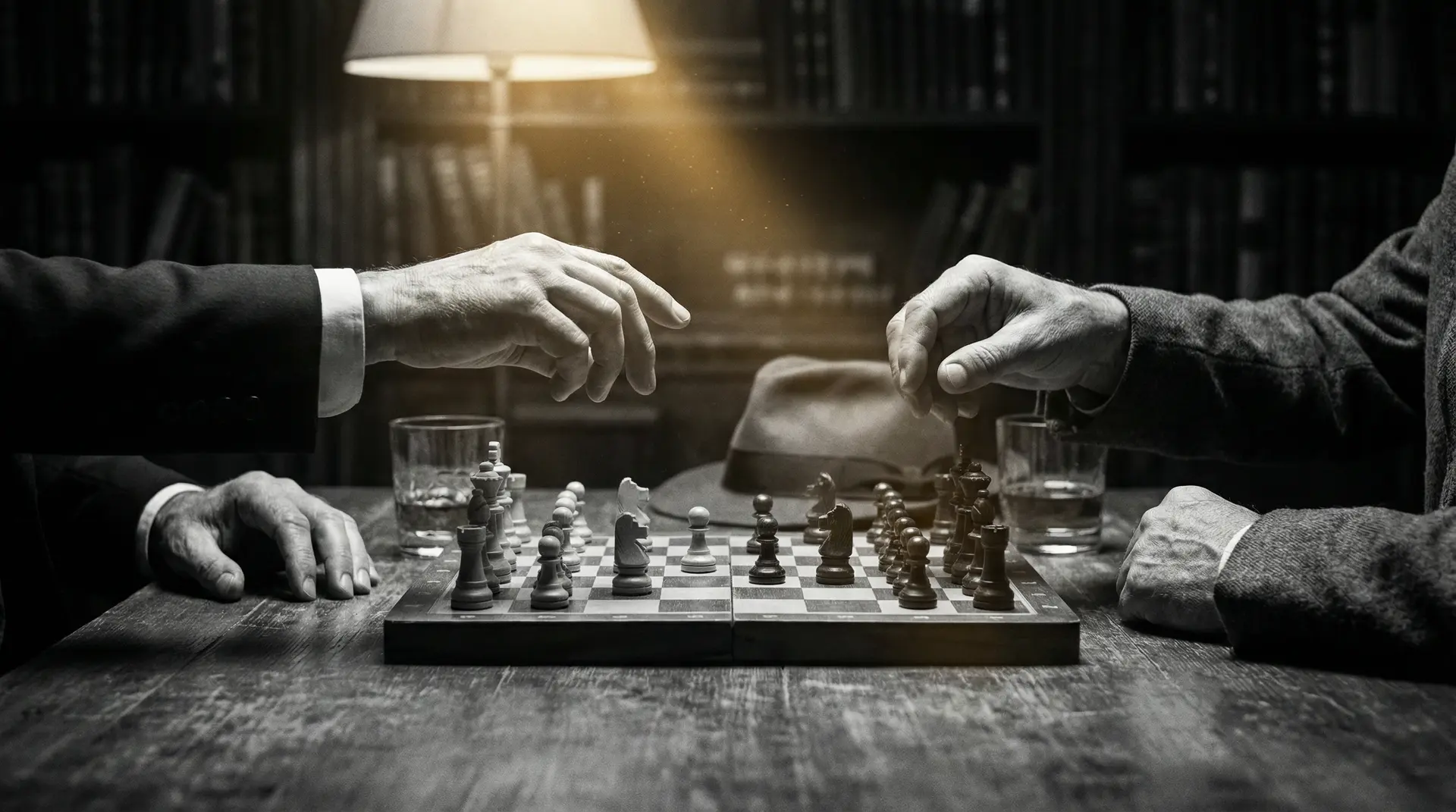 七夕潘甜甜 艺术探索系列 - 非线性叙事，棋盘上的对弈象征命运的交错